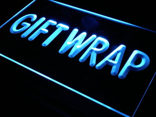 Gift Wrap Display Supply Shop Neon Light Sign